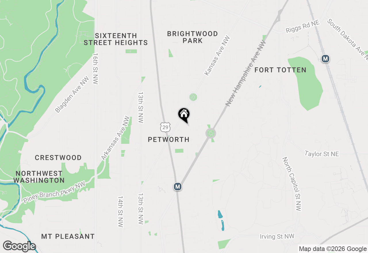 Map of 4327 8th Street Nw, Washington, DC 20011