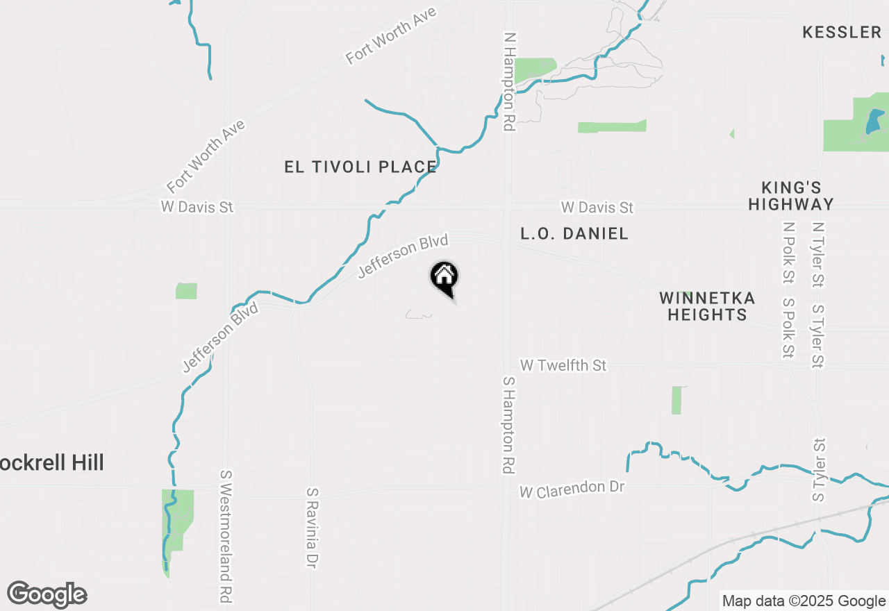 Map of 2543 Sunset Avenue, Dallas, TX 75211