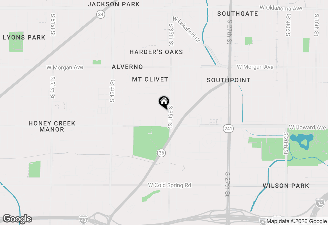 Map of 3811 S 35th St, Greenfield, WI 53221