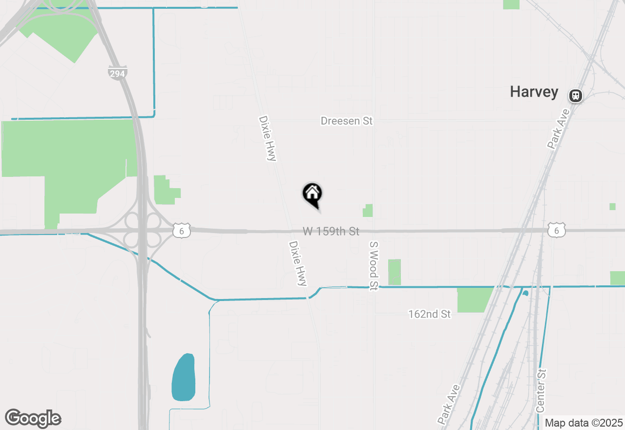 Map of 171 W 158th Place, Harvey, IL 60426