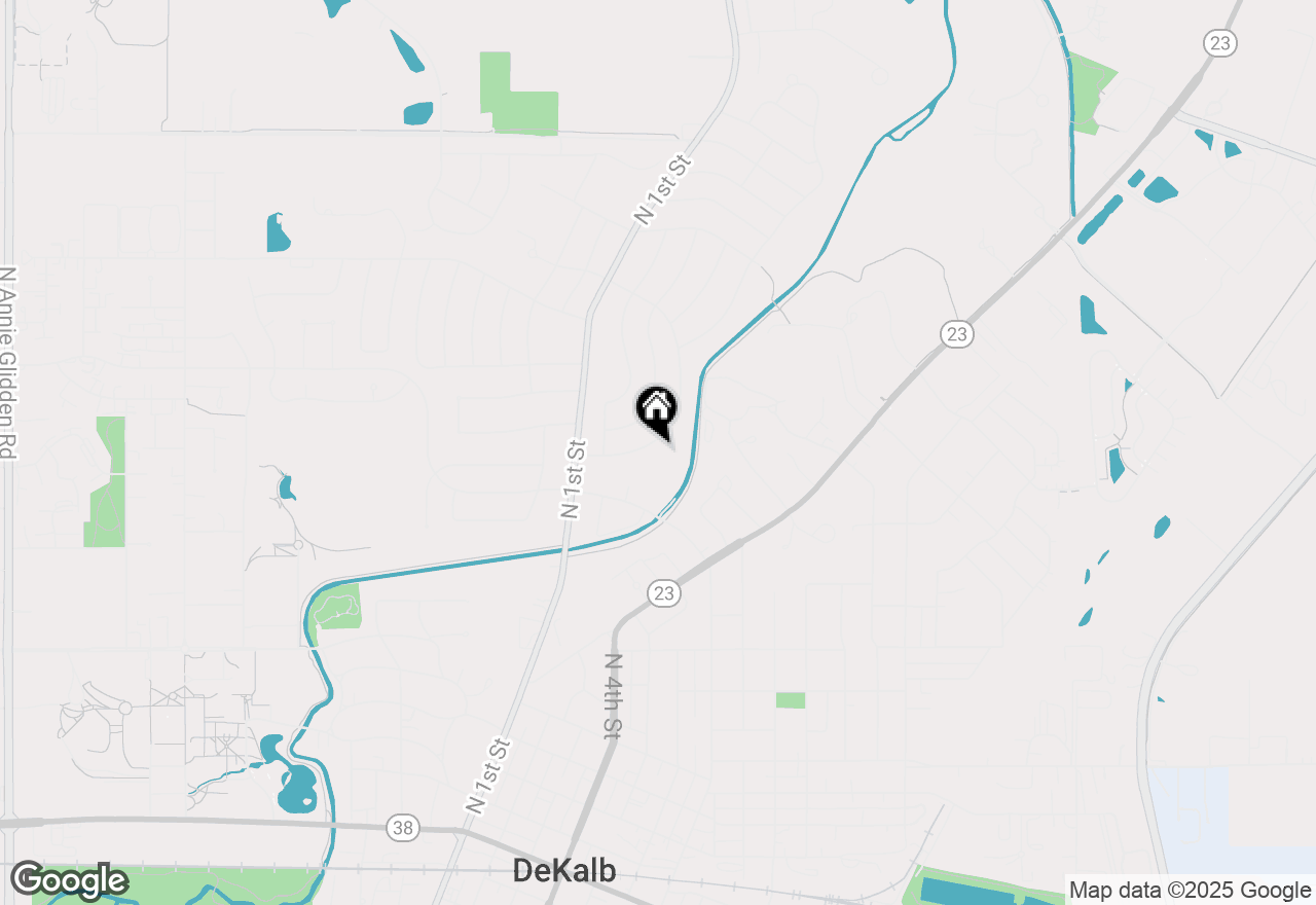 Map of 125 Tilton Park Drive, Dekalb, IL 60115