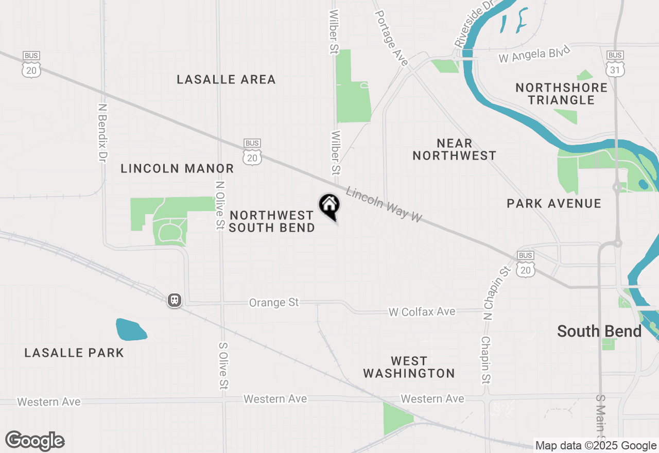 Map of 1614 Longley Avenue, South Bend, IN 46628