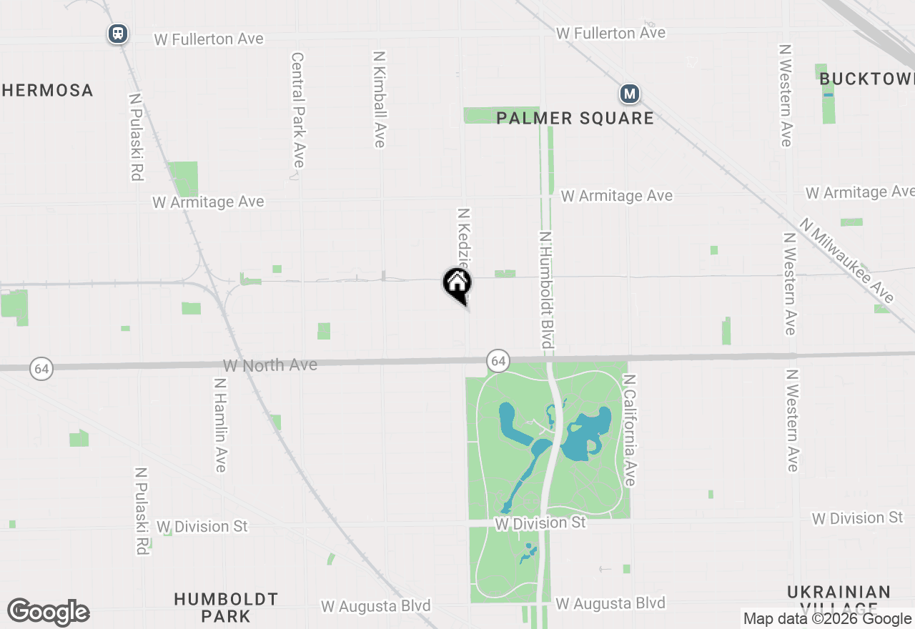 Map of 3208 W Wabansia Avenue, Chicago, IL 60647