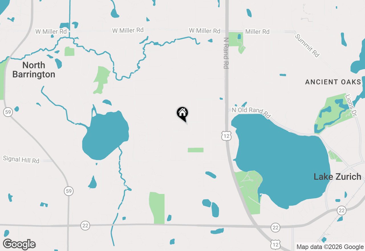 Map of 1201 Country Club Road, Lake Zurich, IL 60047