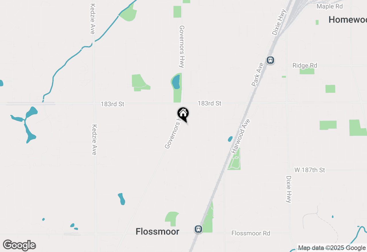 Map of 18422 Clyde Road, Homewood, IL 60430