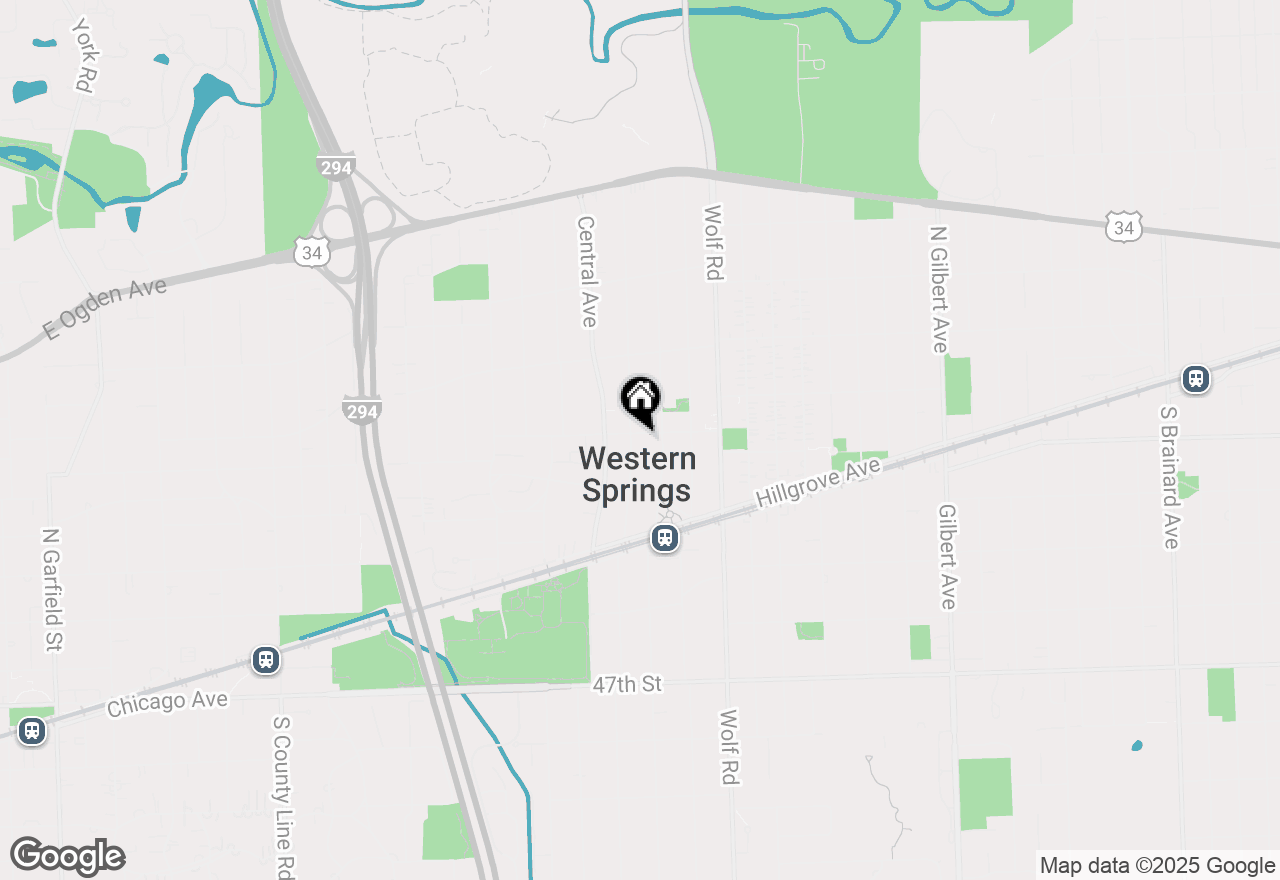 Map of 4303 Woodland Avenue, Western Springs, IL 60558