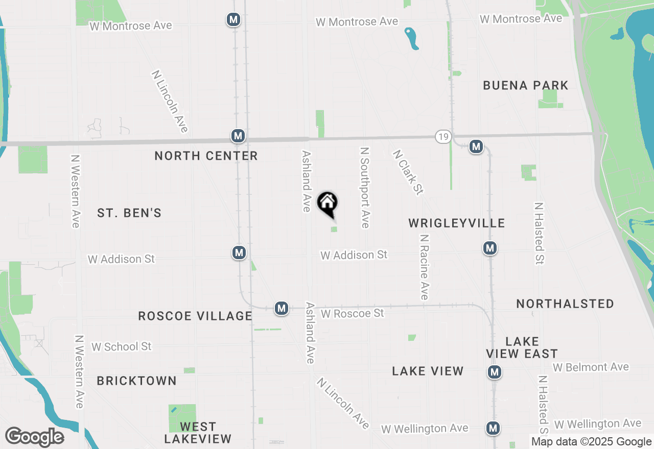 Map of 1516 W Waveland Avenue #1, Chicago, IL 60613