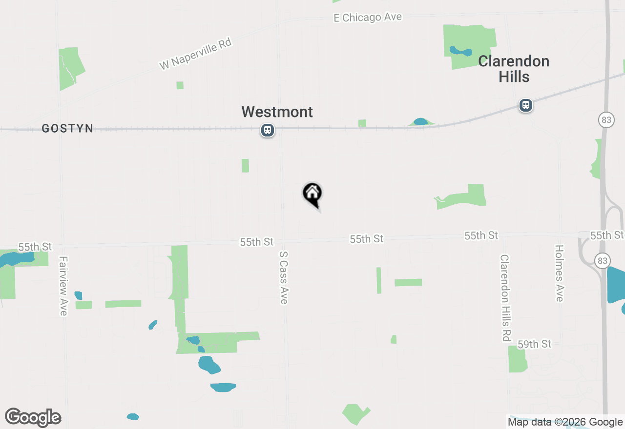 Map of 47 E Des Moines Street, Westmont, IL 60559