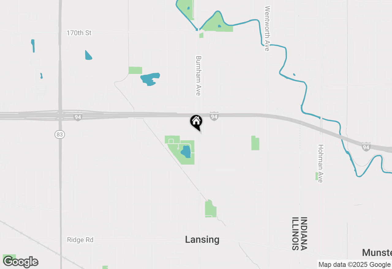 Map of 17558 Burnham Avenue, Lansing, IL 60438