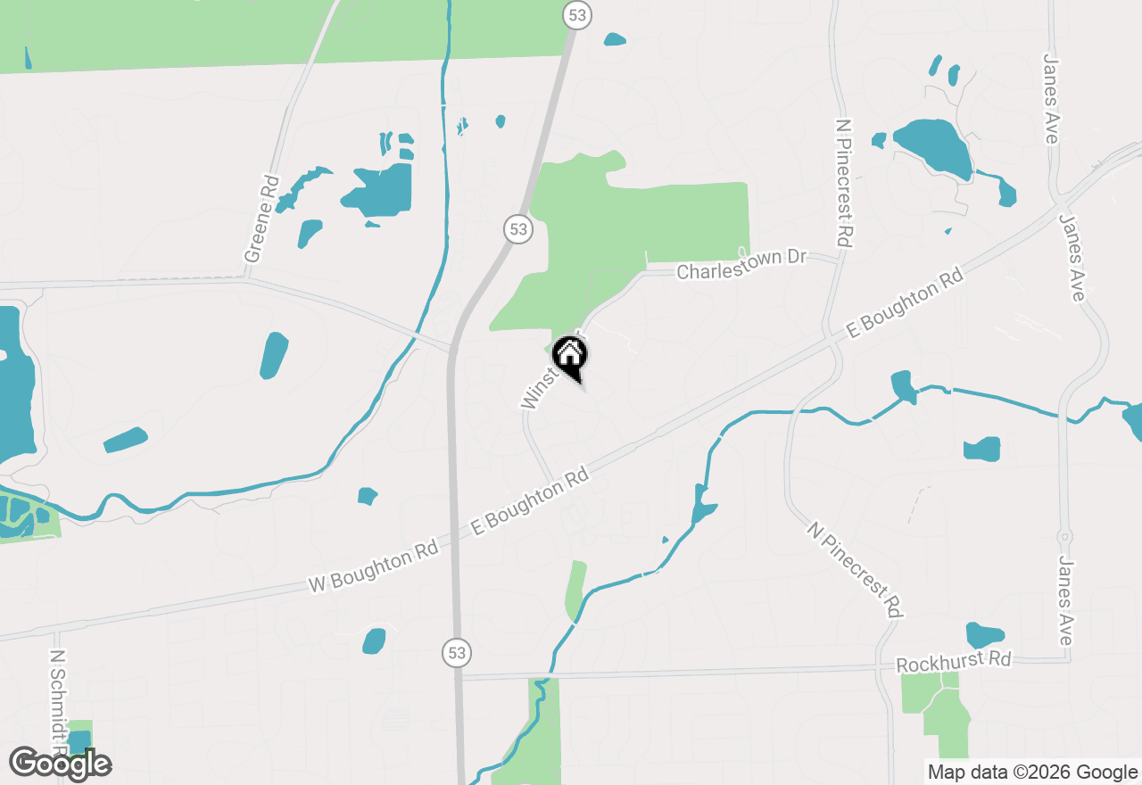 Map of 221 Monroe Road, Bolingbrook, IL 60440