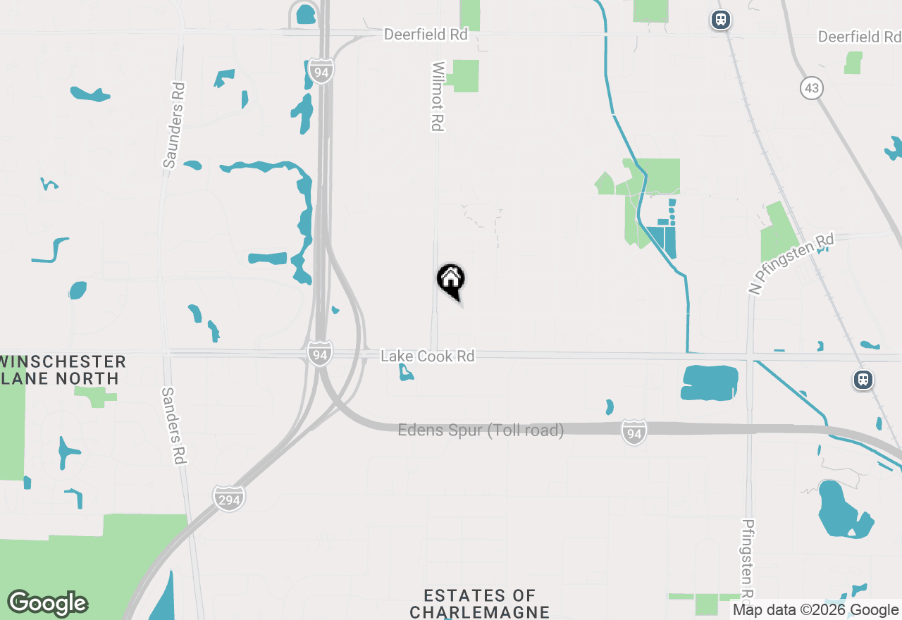 Map of 1534 Gordon Terrace, Deerfield, IL 60015