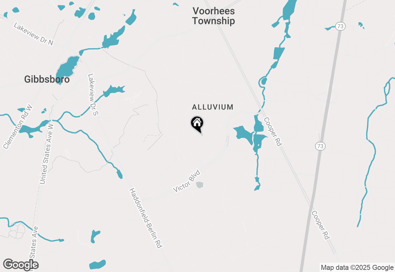 Map of 50 Woodhurst Drive, Voorhees, NJ 08043
