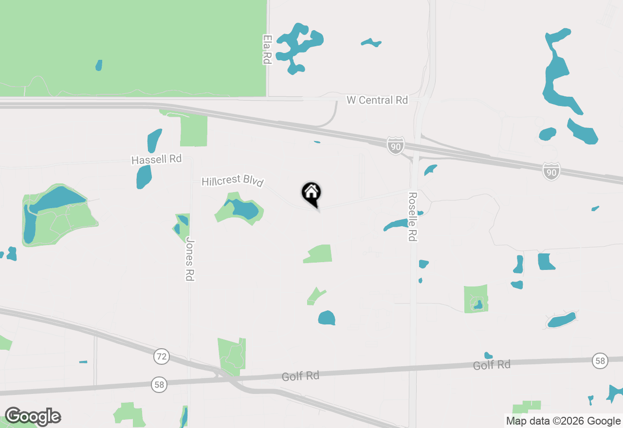Map of 1795 Kent Road, Hoffman Estates, IL 60169