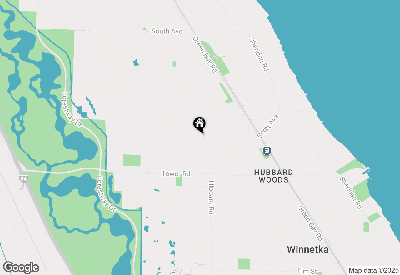 Map of 1311 Scott Avenue, Winnetka, IL 60093