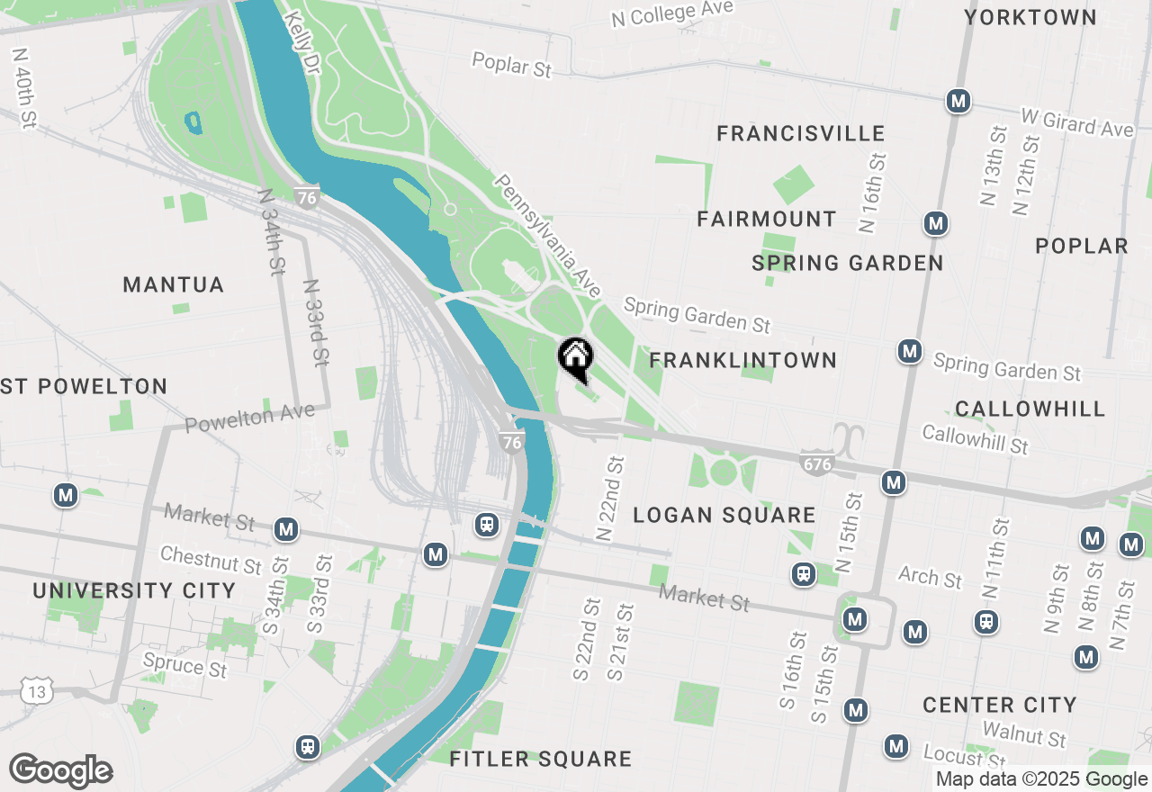 Map of 2200 Benjamin Franklin Parkway #2B-W0407, Philadelphia, PA 19130