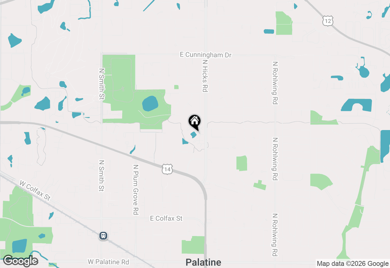 Map of 294 E Rimini Court #294, Palatine, IL 60067