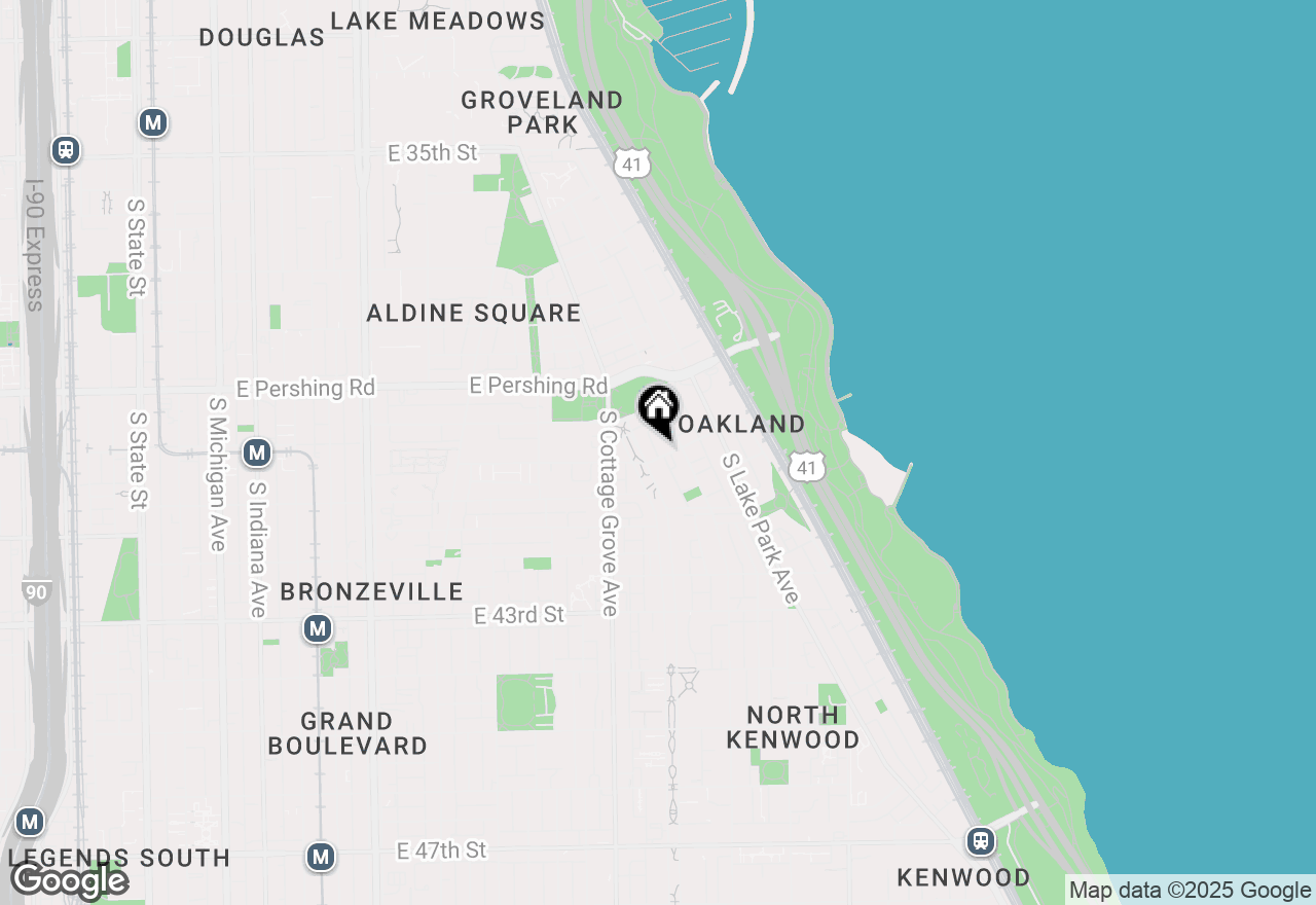 Map of 844 E 40th Street #A2, Chicago, IL 60653