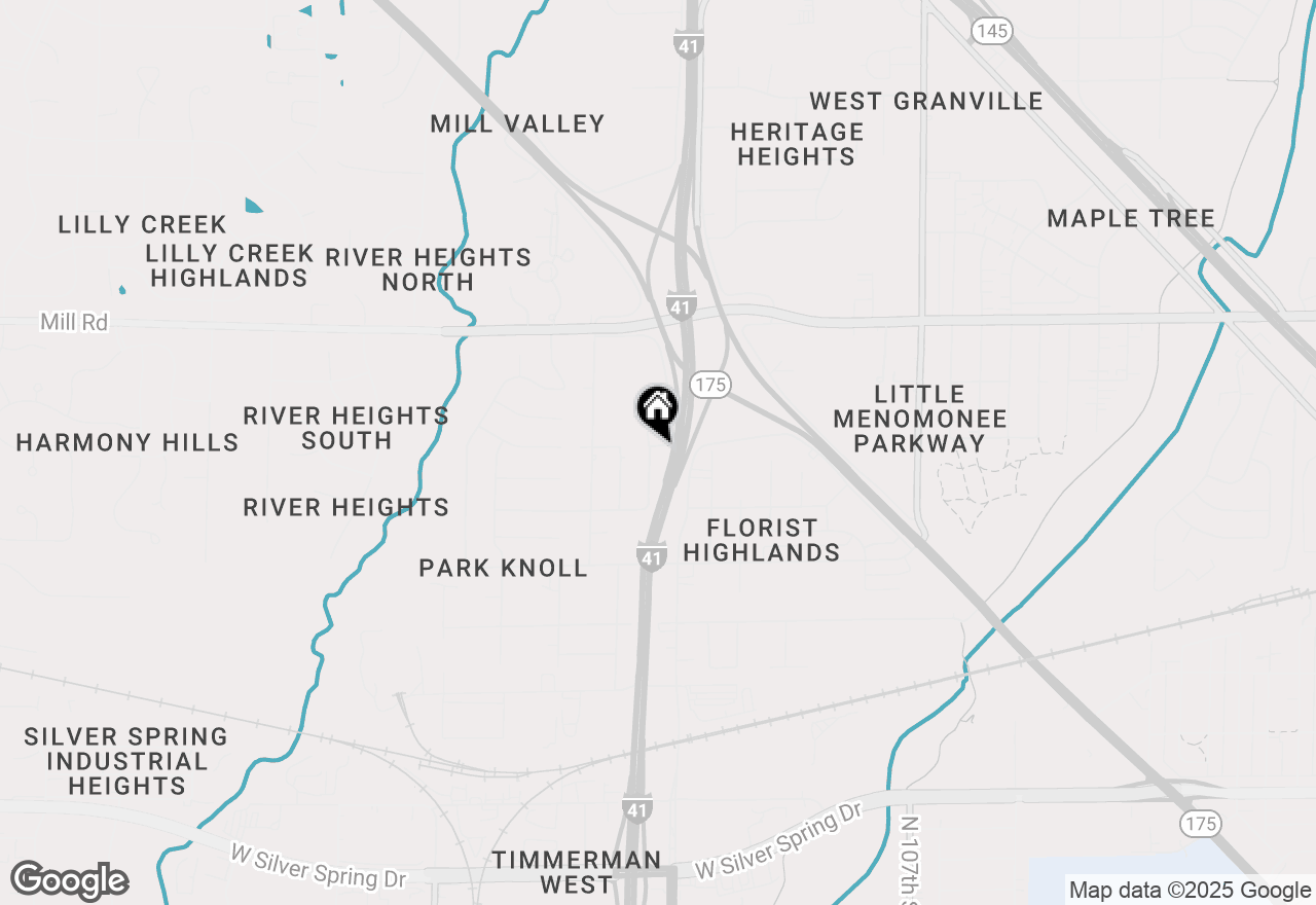 Map of 6172 N 116th St, Milwaukee, WI 53225