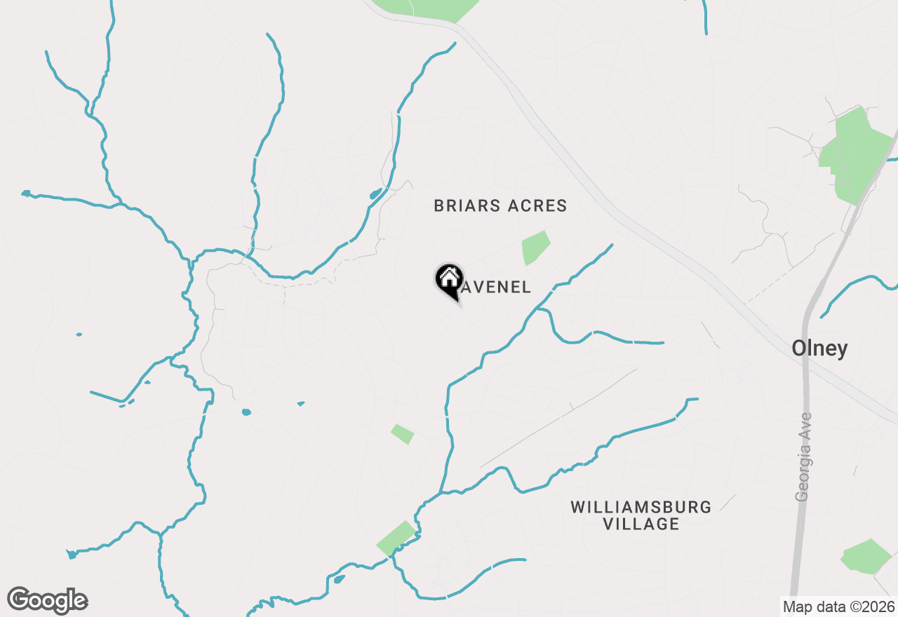 Map of 18540 Hickory Meadow Drive, Olney, MD 20832