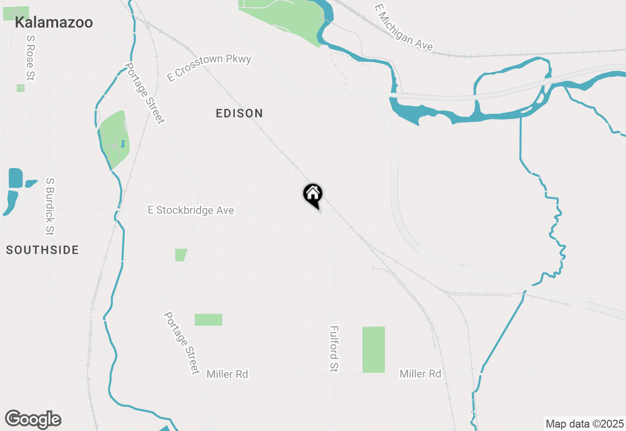 Map of 1612 E Stockbridge Avenue, Kalamazoo, MI 49001