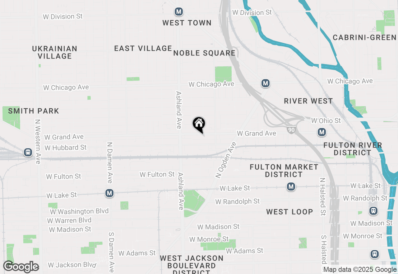 Map of 1459 W Grand Avenue #2, Chicago, IL 60642
