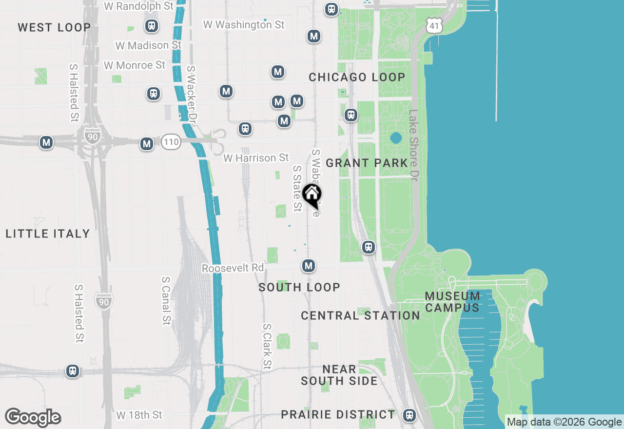 Map of 40 E 9th Street #1512, Chicago, IL 60605