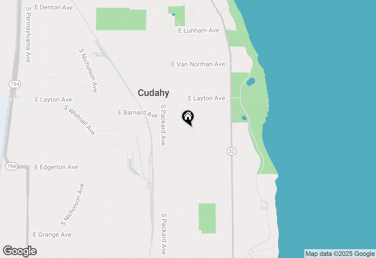Map of 3732 E Carpenter Ave, Cudahy, WI 53110