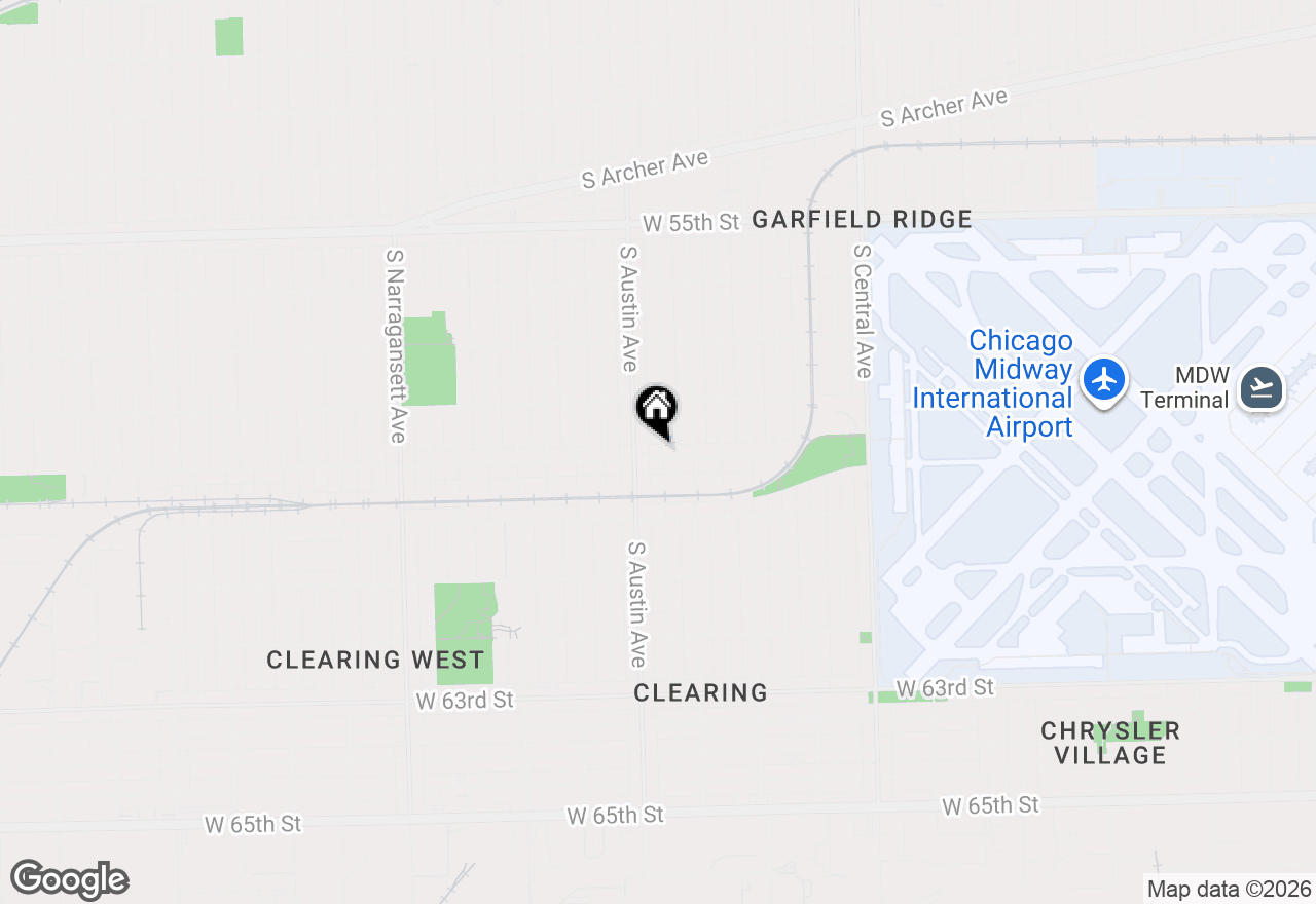 Map of 5854 S Mason Avenue, Chicago, IL 60638