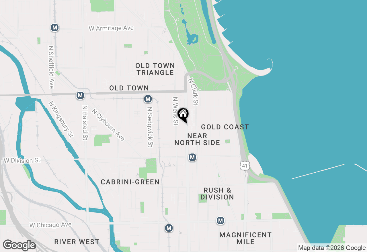 Map of 1352 N La Salle Drive, Chicago, IL 60610
