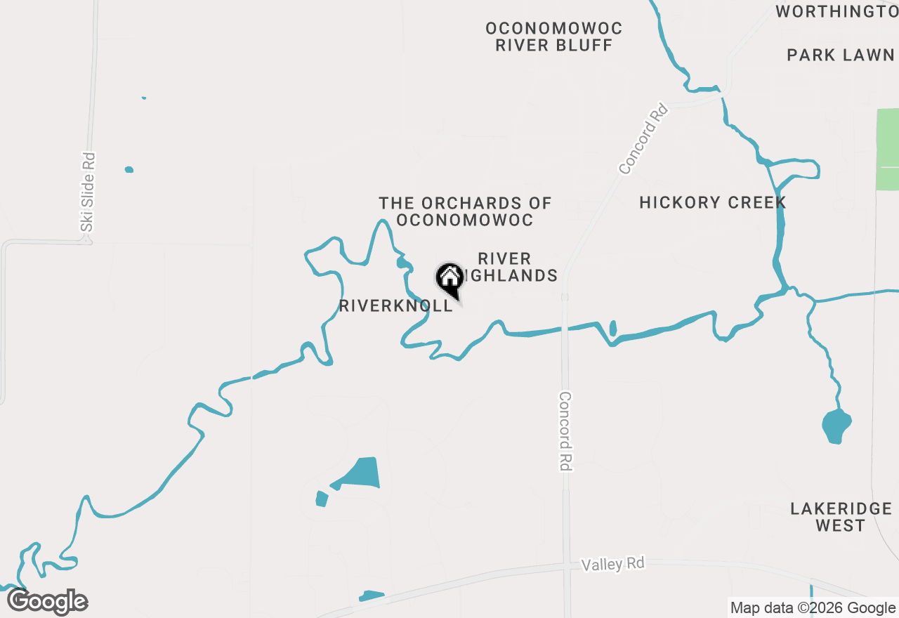Map of 1039 Riverknoll Cir, Oconomowoc, WI 53066