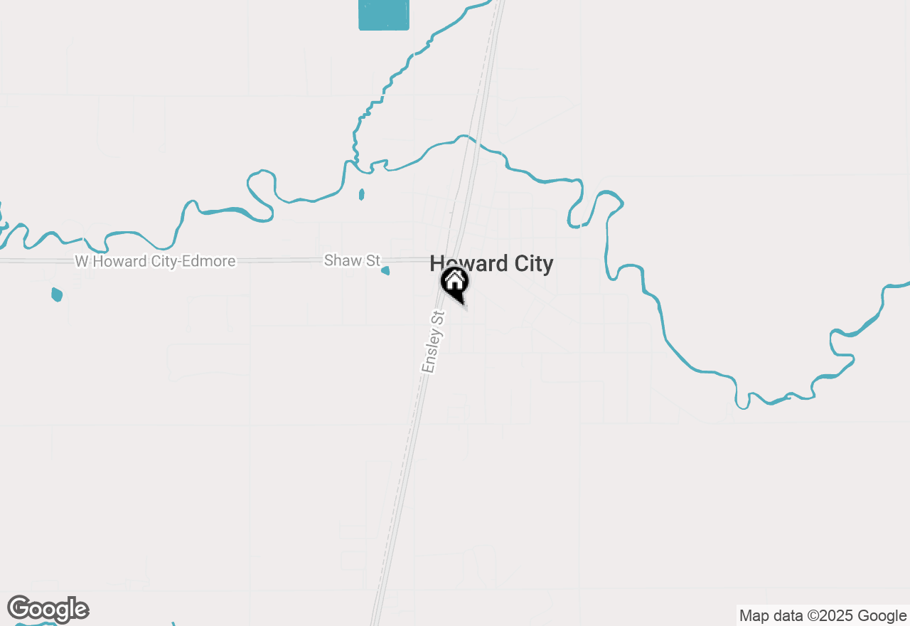 Map of 340 Pine Street, Howard City, MI 49329