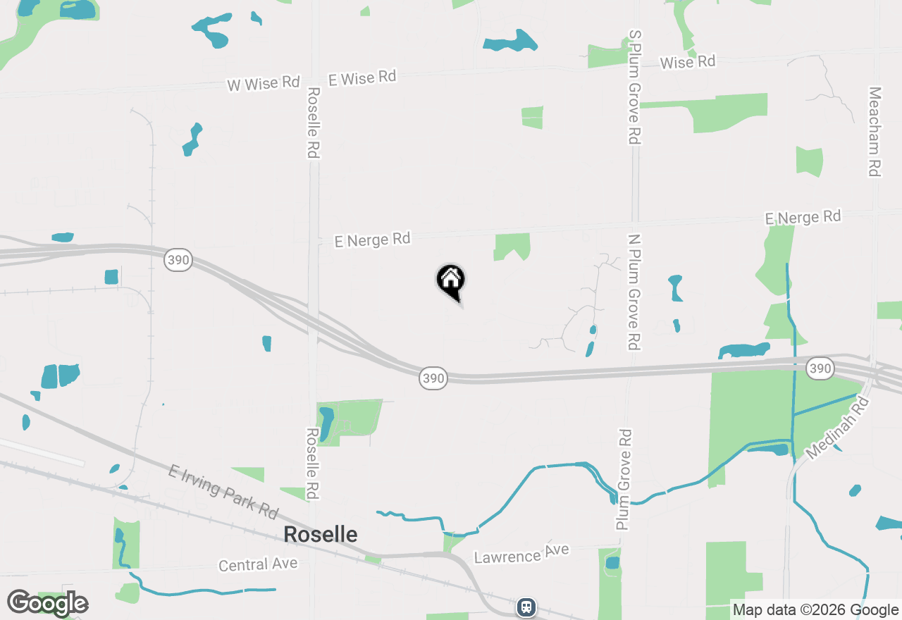 Map of 1735 Larson Lane, Roselle, IL 60172