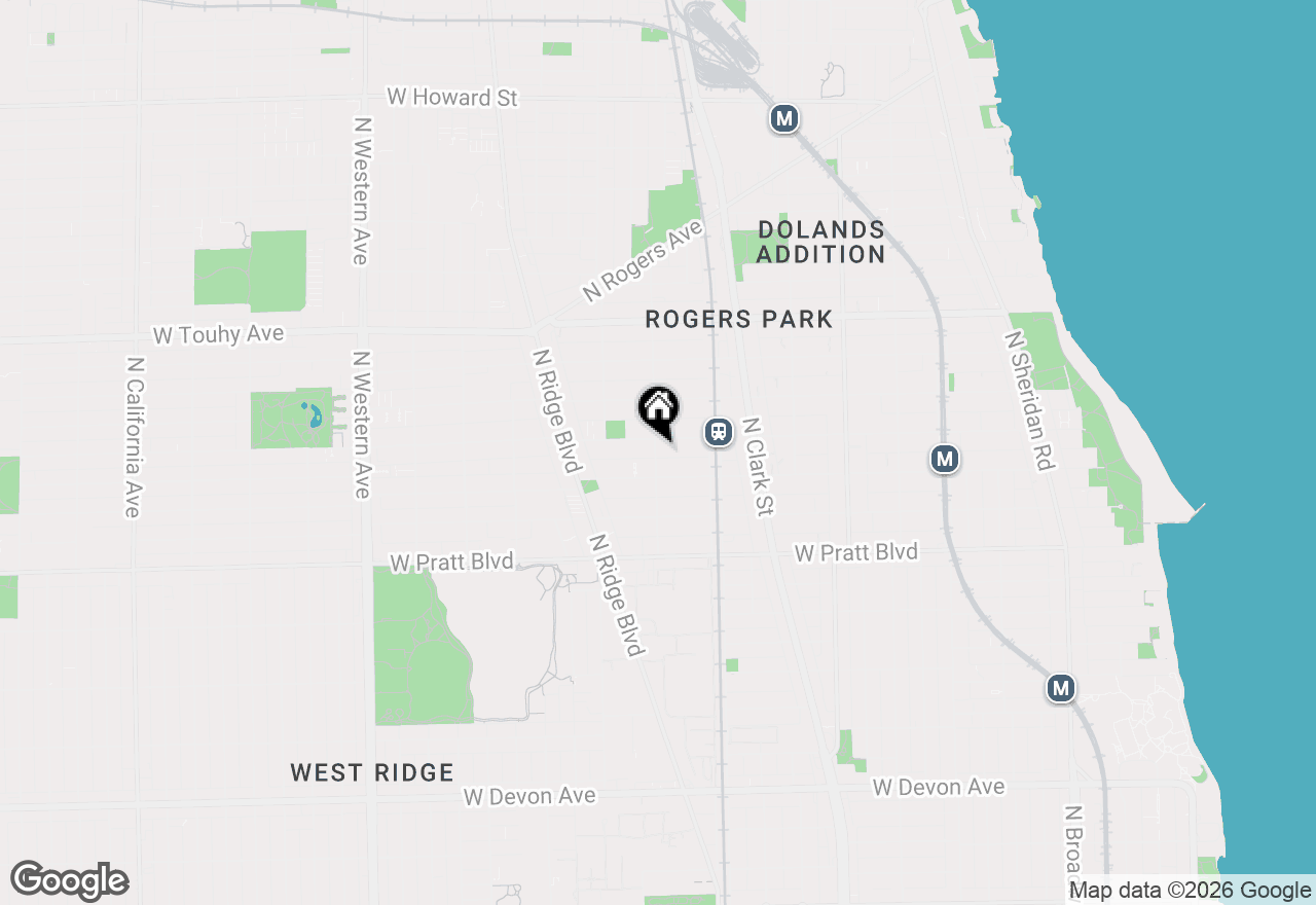Map of 6969 N Wolcott Avenue #A1, Chicago, IL 60626