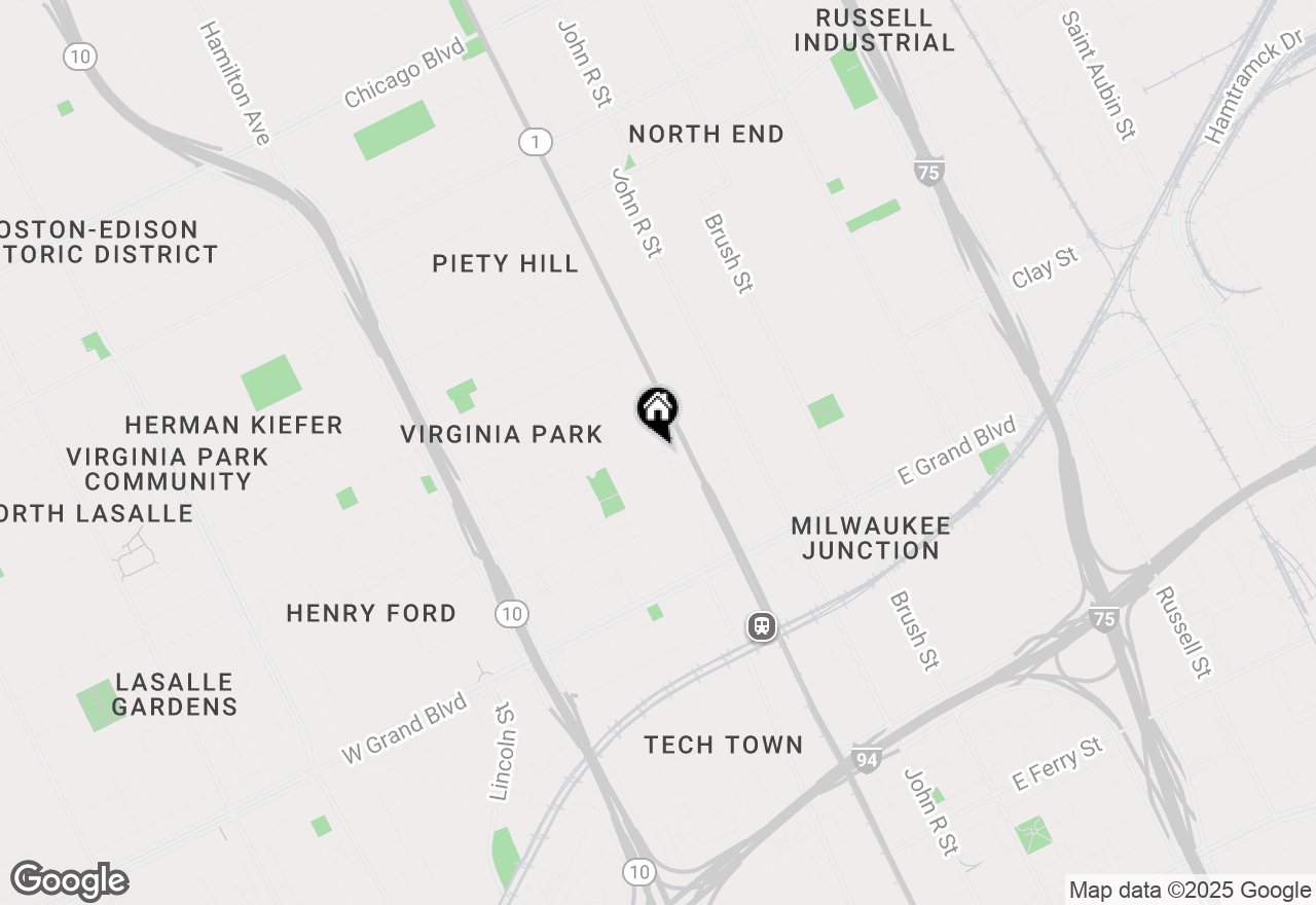 Map of 15 E Kirby Street #630, Detroit, MI 48202