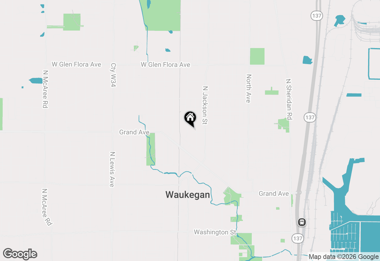 Map of 1014 Edwards Street #2, Waukegan, IL 60085