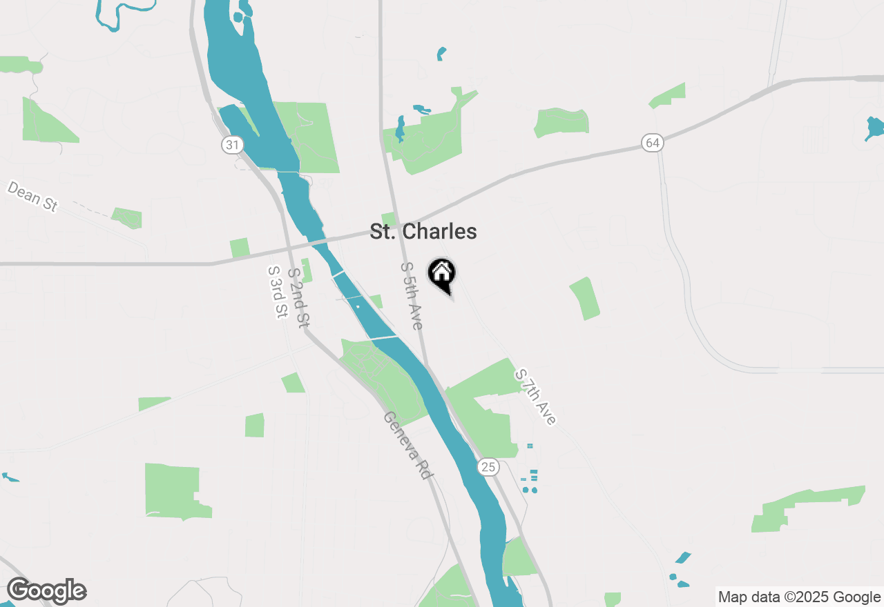 Map of 409 Jackson Avenue, St. Charles, IL 60174