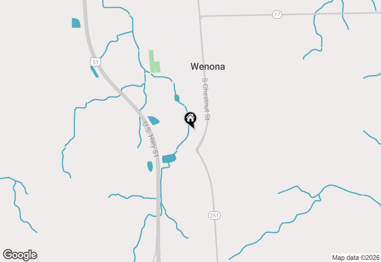 Map of 1 Arc Street, Wenona, IL 61377