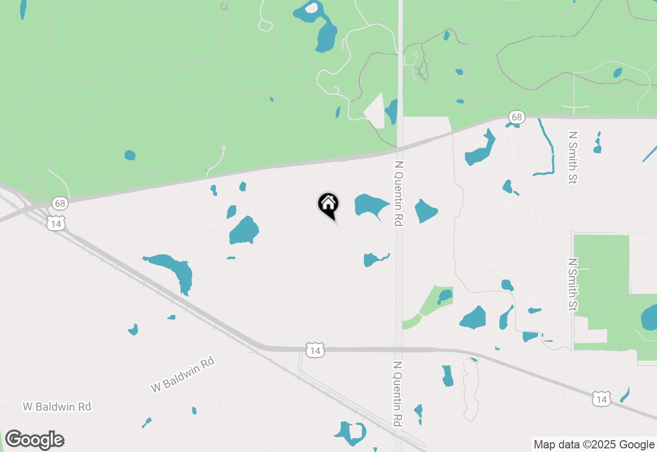 Map of 1224 N Knollwood Drive, Palatine, IL 60067