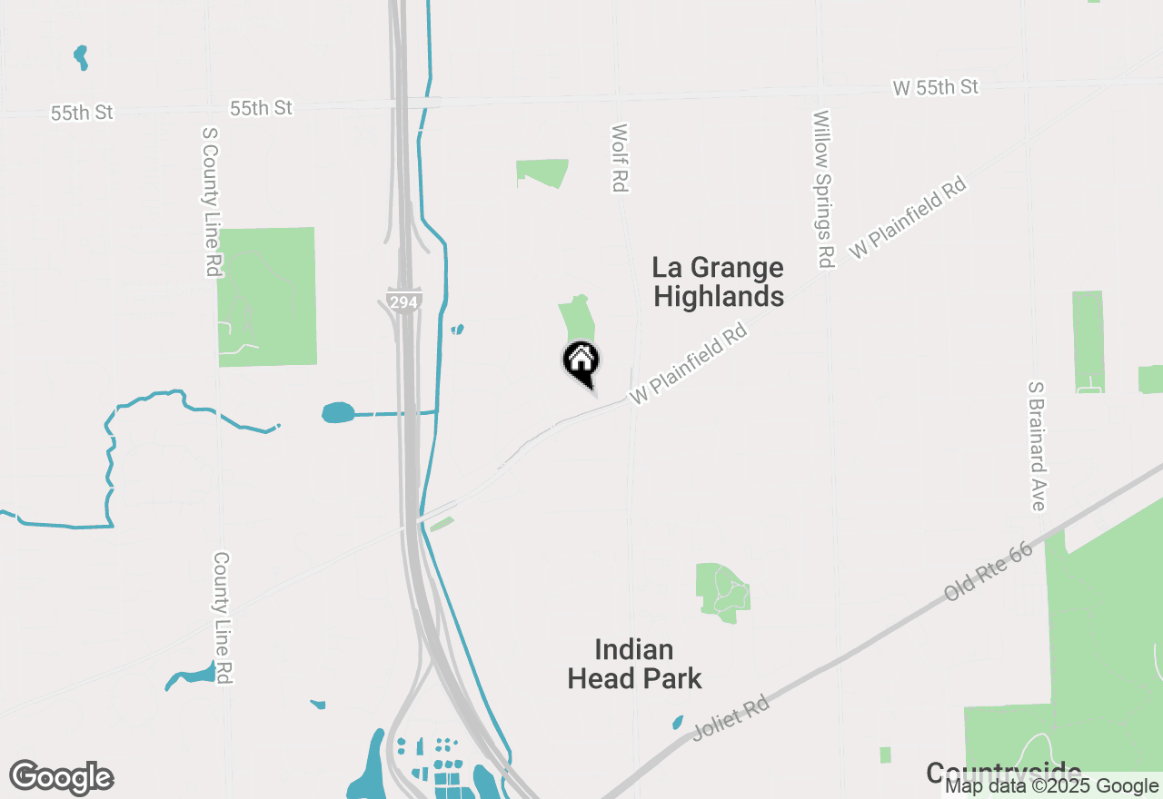 Map of 1028 Hickory Drive, Western Springs, IL 60558