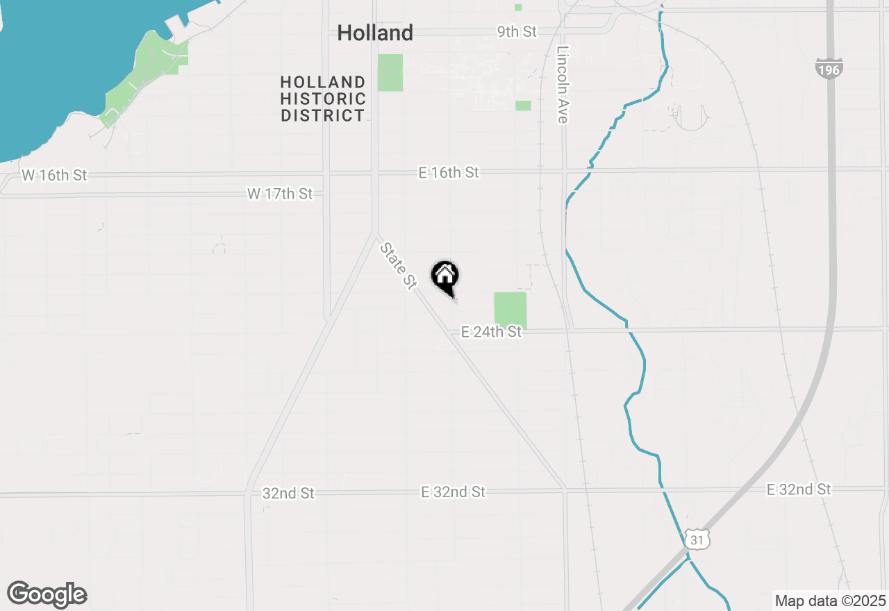 Map of 544 College Avenue, Holland, MI 49423