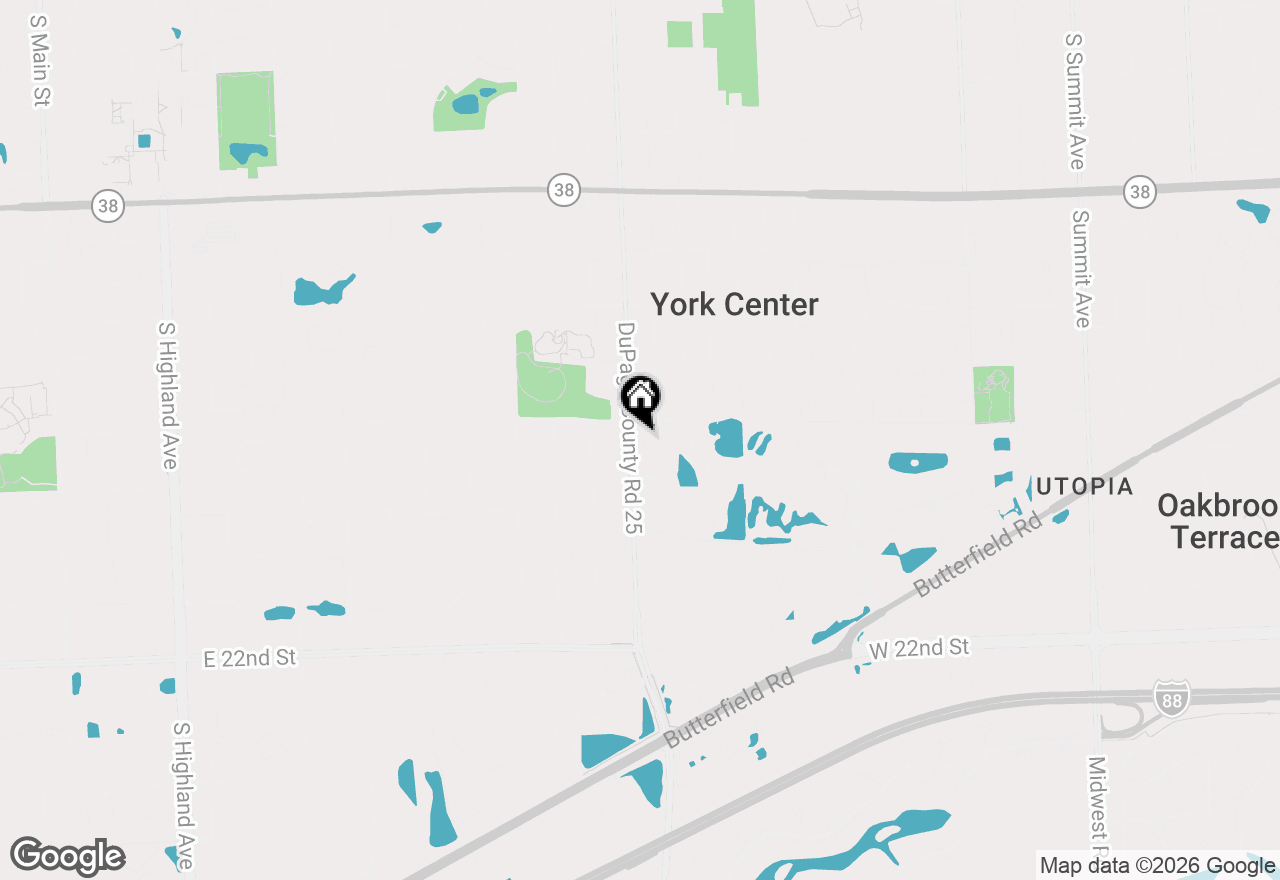 Map of 1618 Astor Avenue, Oakbrook Terrace, IL 60181