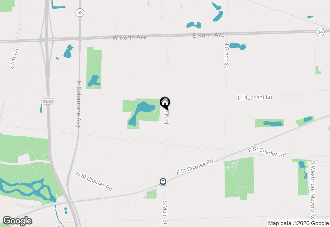 Map of 358 N Main Street, Lombard, IL 60148