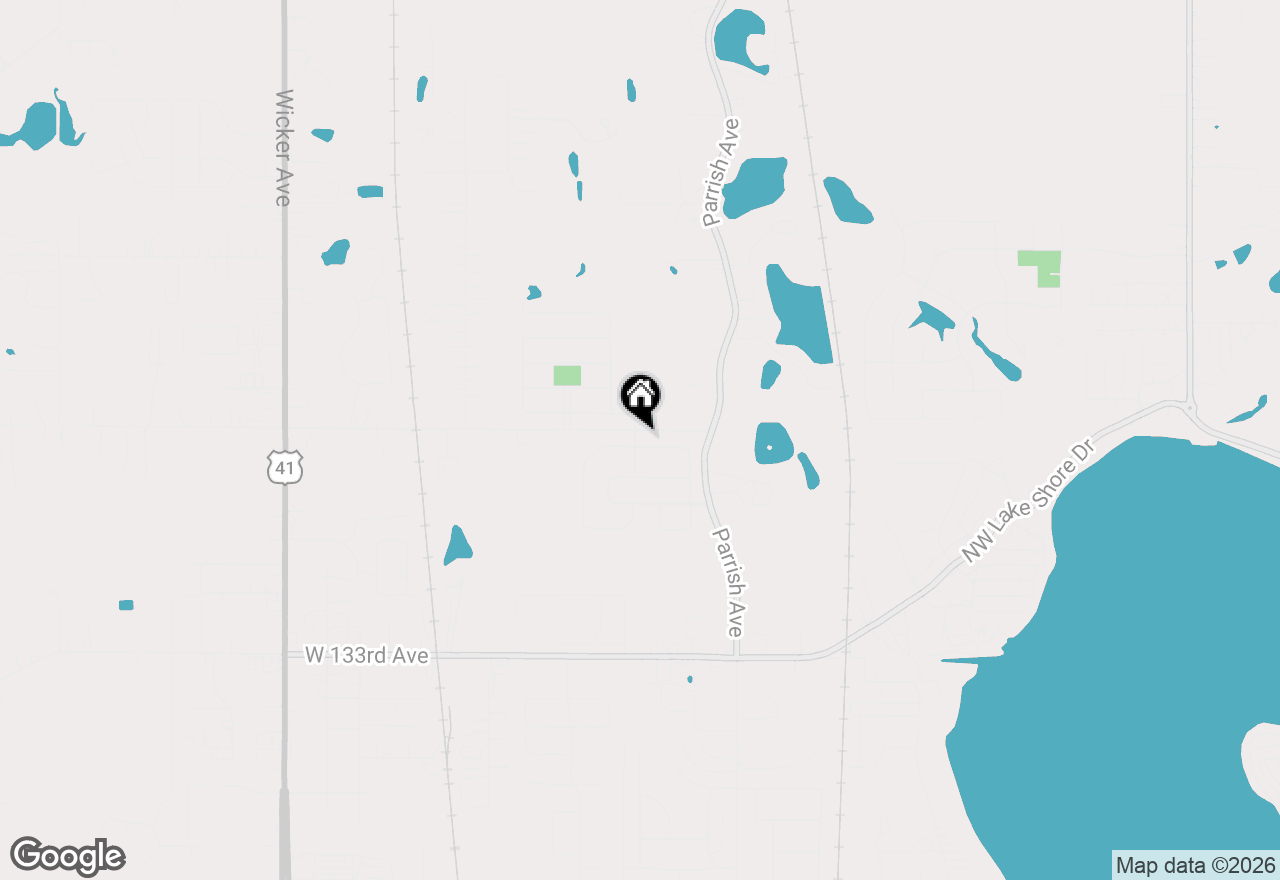 Map of 9818 W 129th Place, Cedar Lake, IN 46303
