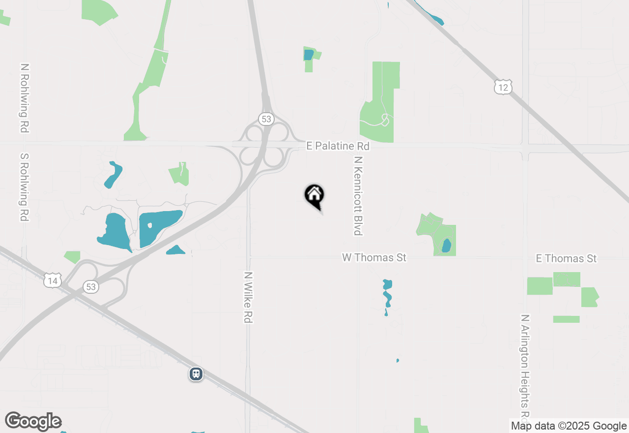 Map of 1418 W Maude Avenue, Arlington Heights, IL 60004