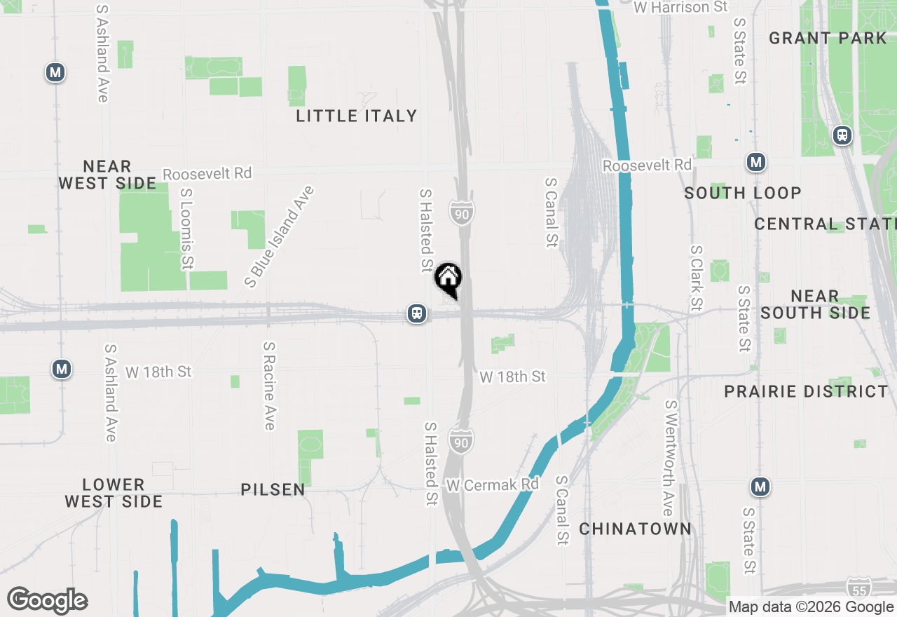 Map of 729 W 15th Street, Chicago, IL 60607