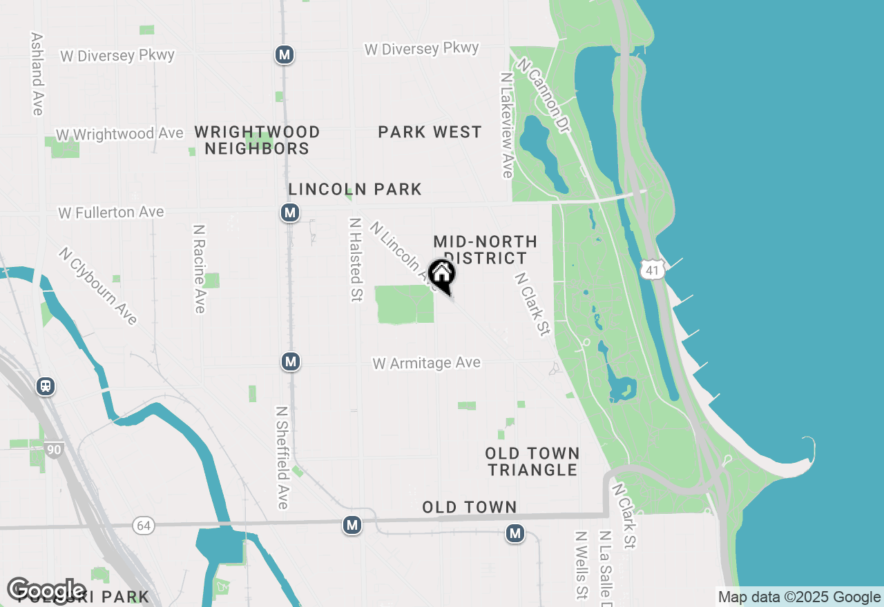 Map of 2131 N Larrabee Street #207, Chicago, IL 60614