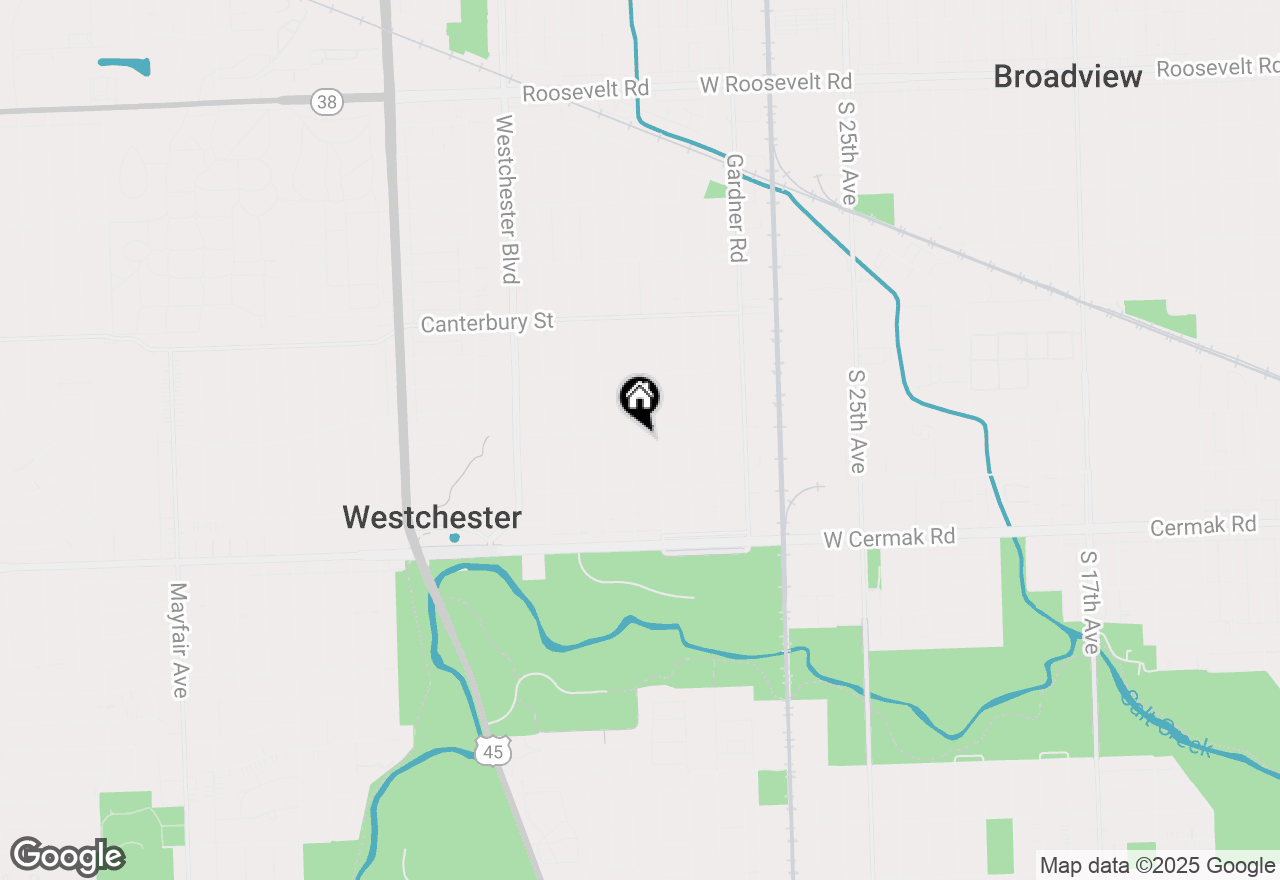 Map of 1907 Suffolk Avenue, Westchester, IL 60154