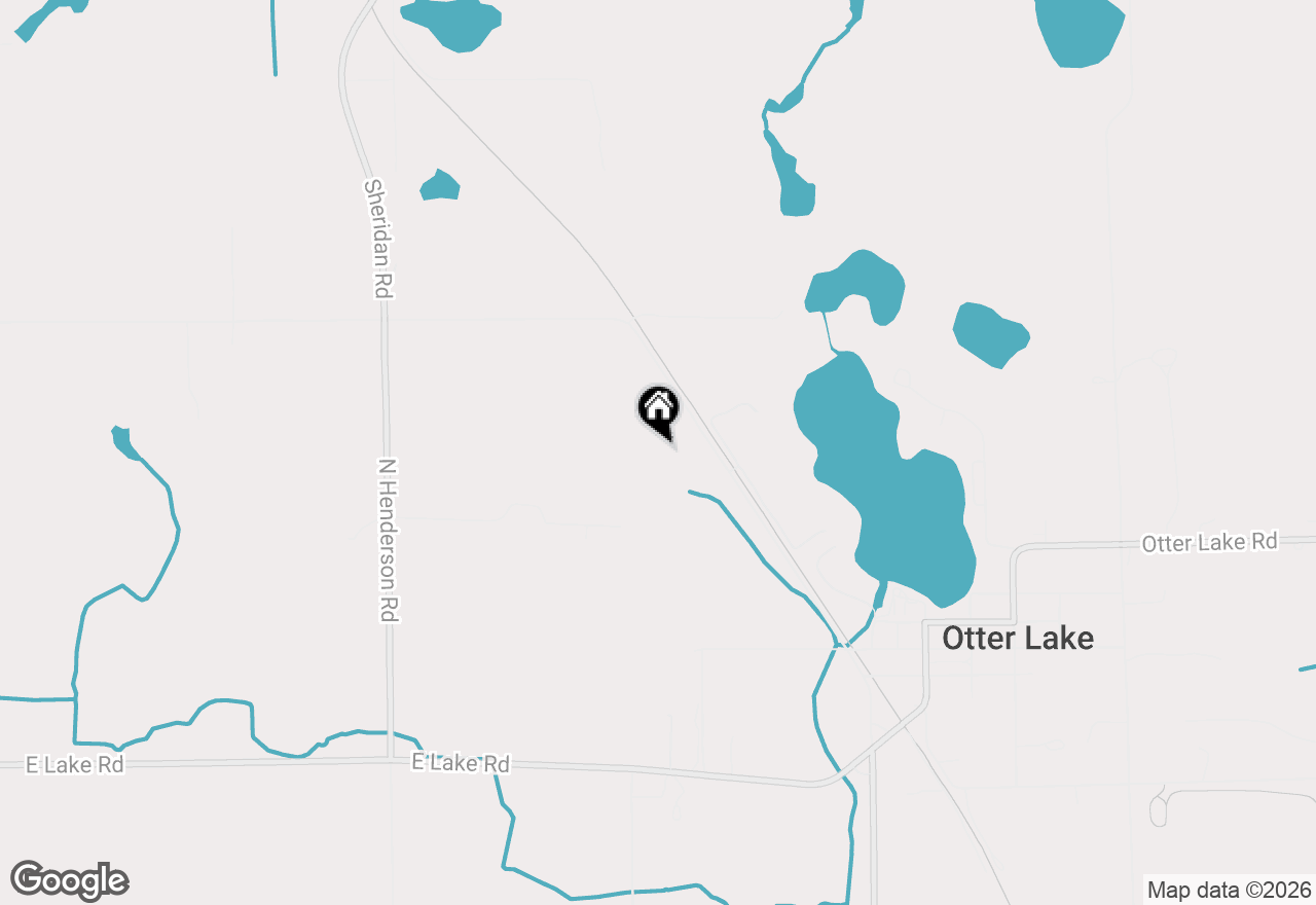 Map of 14510 Washburn Road, Otter Lake, MI 48464
