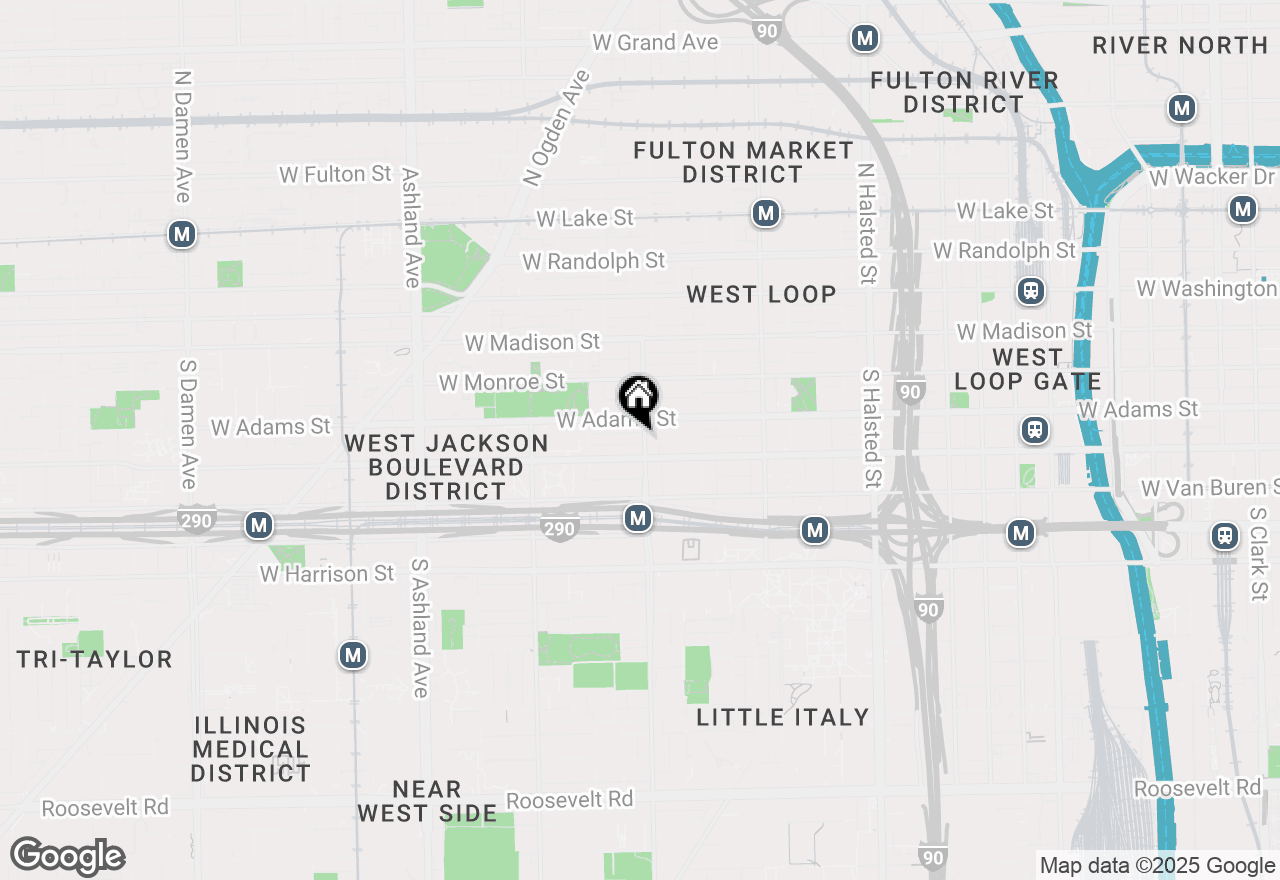 Map of 222 S Racine Avenue #507, Chicago, IL 60607