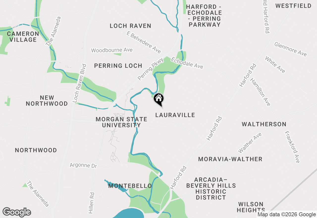 Map of 2203 Southern Avenue, Baltimore, MD 21214